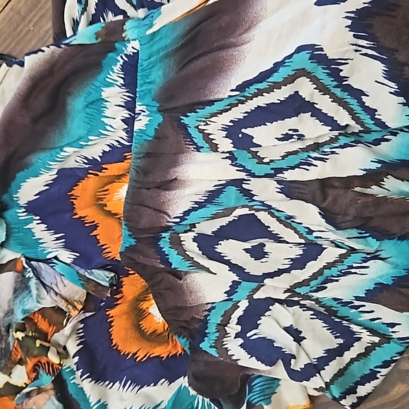 Boho V Neck Halter Dress Size Small - Picture 4 of 7